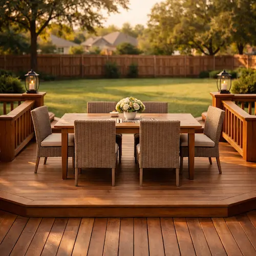 Deck board replacement and repair on a Hewitt TX residential deck