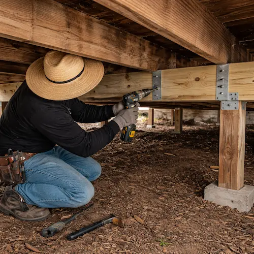 Deck joist and post structural repair work in Waco TX