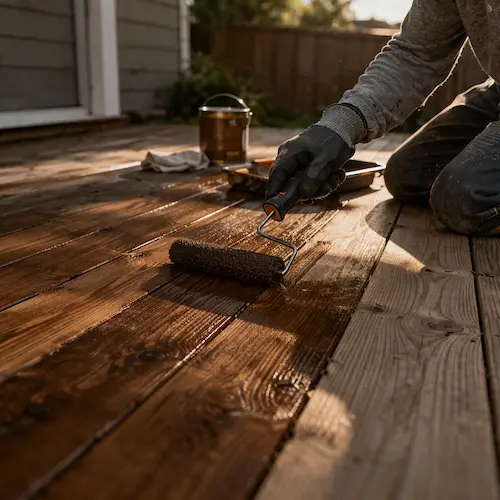 Waco Deck Repair owner on a deck repair job site in Waco TX