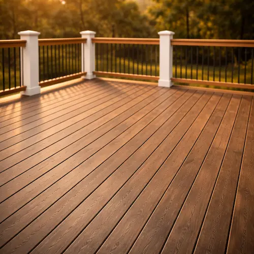 Deck staining and refinishing on a Waco TX residential deck