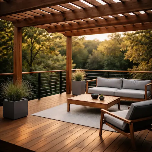 Deck cleaning and refinishing work on a McGregor TX property